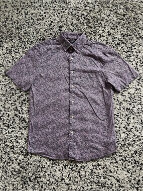 Faherty Movement Monterey Shirt Lavender Sky Canopy Button Down Men’s Small